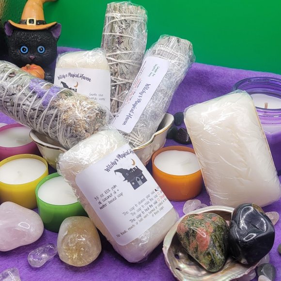 Bath Soaps, Sage and Tea Candles Set - Picture 4 of 4